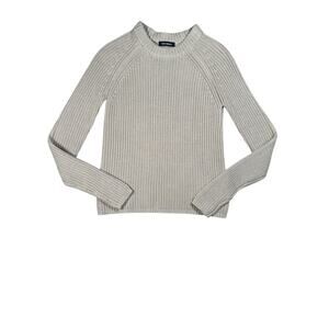 525 America Womens Size XS Beige Tan Knit Jane Crewneck Shaker Sweater